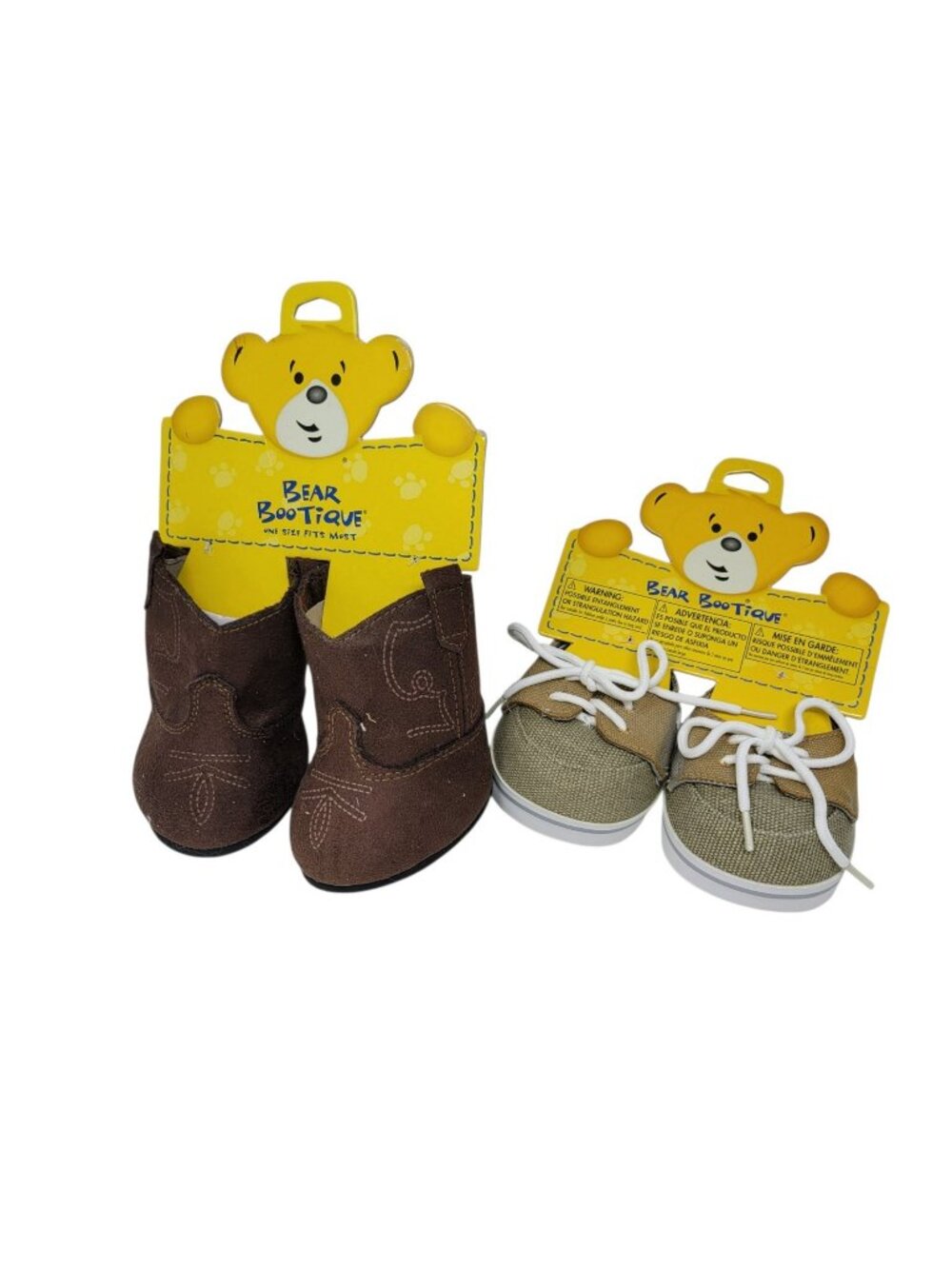 NEW Build A Bear 2 Piece Cowboy Boots Casual Tennis Shoes Canvas Boys Girls